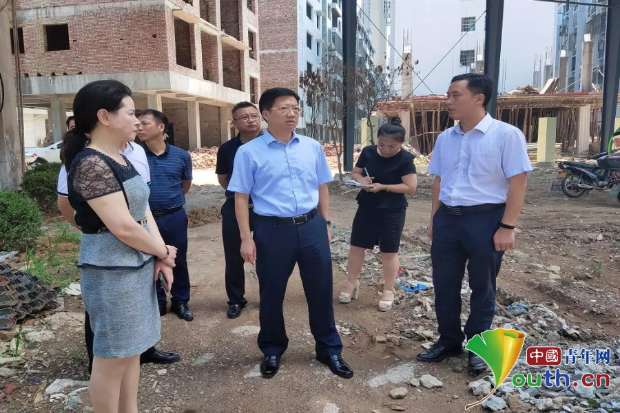 萍乡安源区开展督导青山老年活动中心项目建设工作