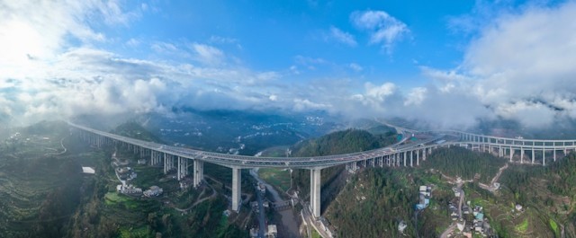 永乐枢纽互通。蜀道集团供图